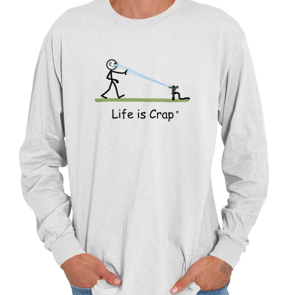 Sprinkler Long Sleeve Tee-Direct To Garment Print-Life Is Crap