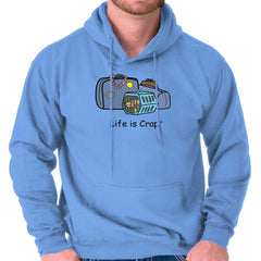 Dog Carrier Hoodie-Direct To Garment Print-Life Is Crap