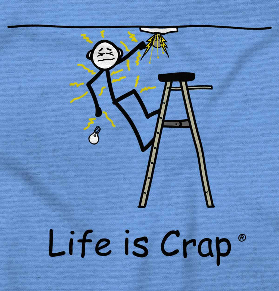 Electric Bulb Long Sleeve Tee-Direct To Garment Print-Life Is Crap