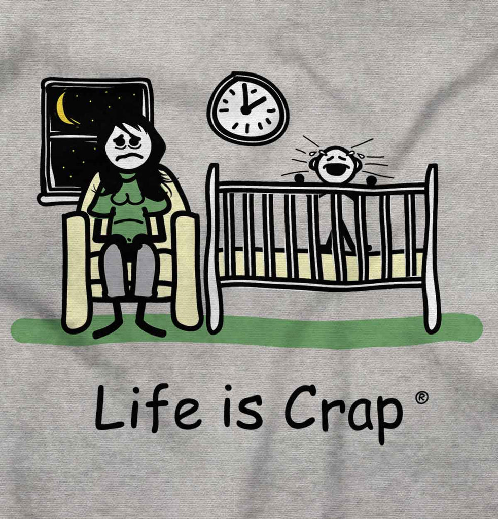 Crying Baby Hoodie-Direct To Garment Print-Life Is Crap