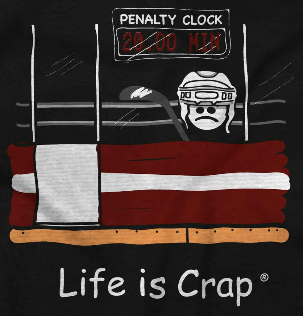 Hockey Penalty Sweatshirt-Direct To Garment Print-Life Is Crap
