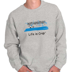 Leaky Pipes Sweatshirt-Direct To Garment Print-Life Is Crap