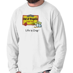 Out Of Tequila Label Long Sleeve Tee-Direct To Garment Print-Life Is Crap