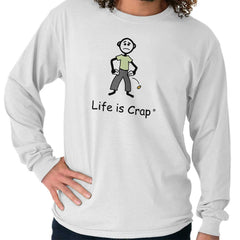 Empty Pockets Long Sleeve Tee-Direct To Garment Print-Life Is Crap