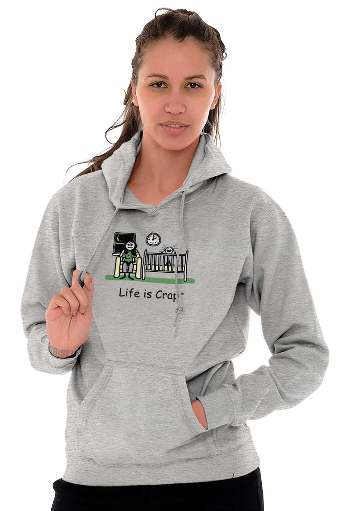 Crying Baby Hoodie-Direct To Garment Print-Life Is Crap