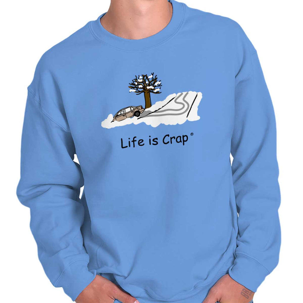 Snow Bank Sweatshirt-Direct To Garment Print-Life Is Crap