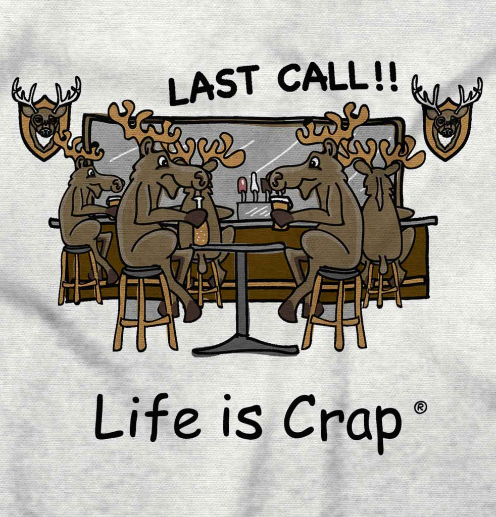 Moose Last Call Sweatshirt-Direct To Garment Print-Life Is Crap