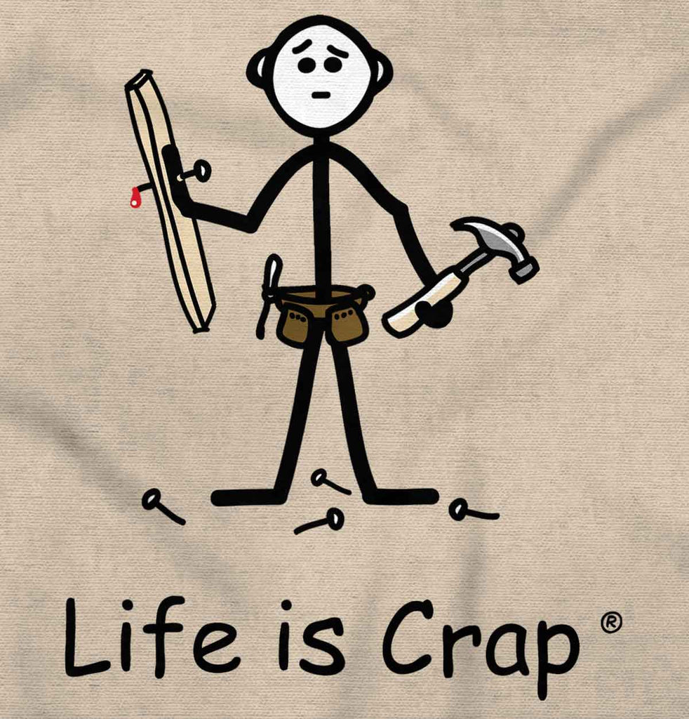 Nailed Sweatshirt-Direct To Garment Print-Life Is Crap