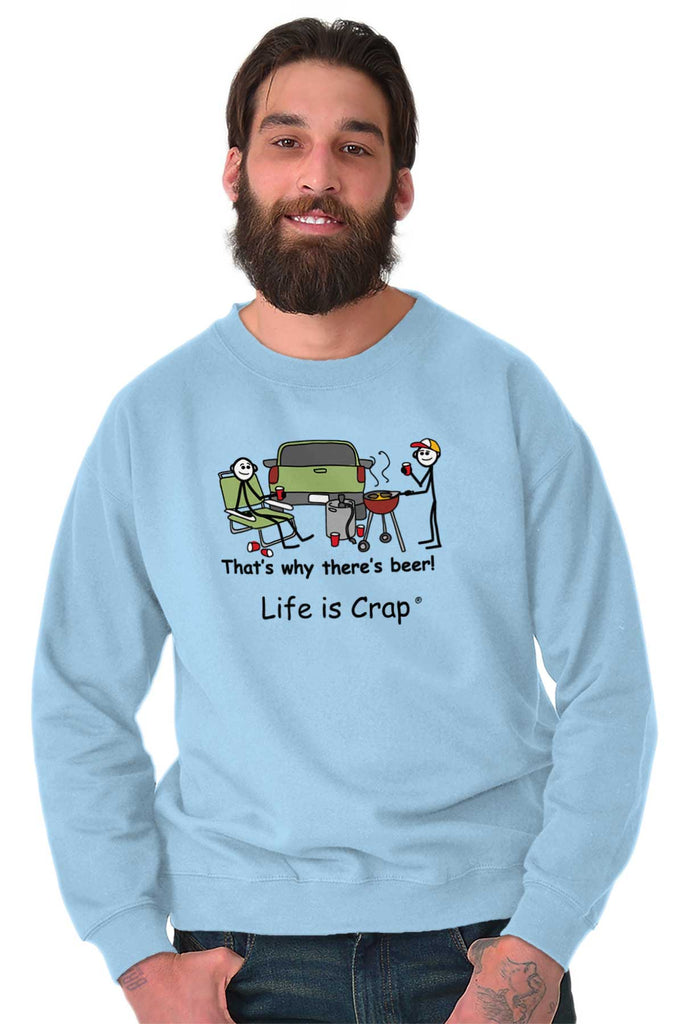 Tailgating Sweatshirt-Direct To Garment Print-Life Is Crap