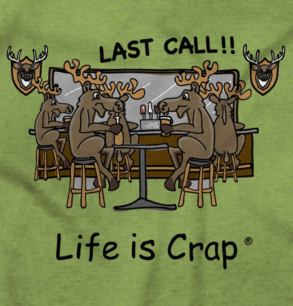 Moose Last Call Hoodie-Direct To Garment Print-Life Is Crap