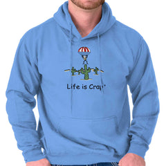 Parachute Cactus Hoodie-Direct To Garment Print-Life Is Crap