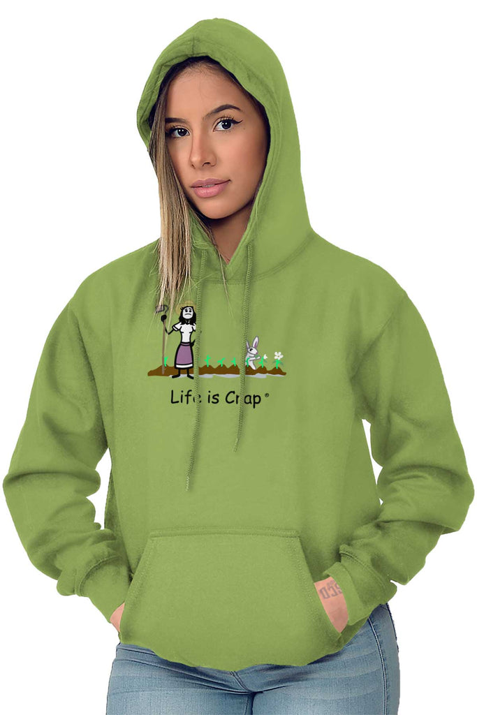 Gardening Hoodie-Direct To Garment Print-Life Is Crap