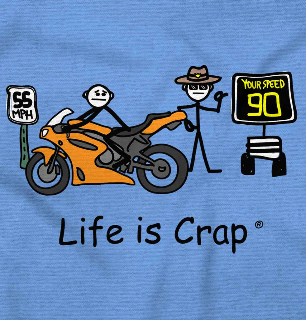 Bike Speed Trap Sweatshirt-Direct To Garment Print-Life Is Crap