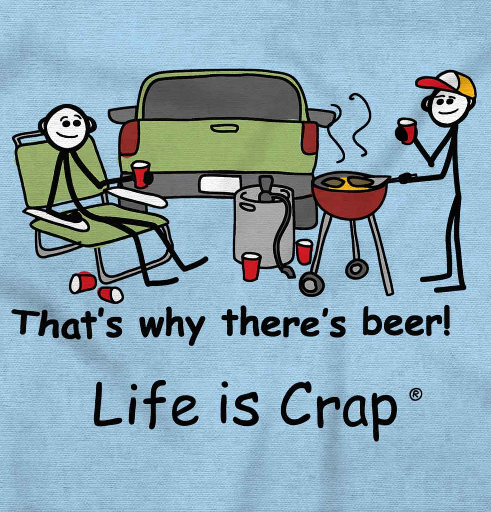 Tailgating Long Sleeve Tee-Direct To Garment Print-Life Is Crap