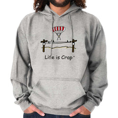 Parachute Powerline Hoodie-Direct To Garment Print-Life Is Crap