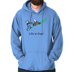 Lawn Mowing Hoodie-Direct To Garment Print-Life Is Crap