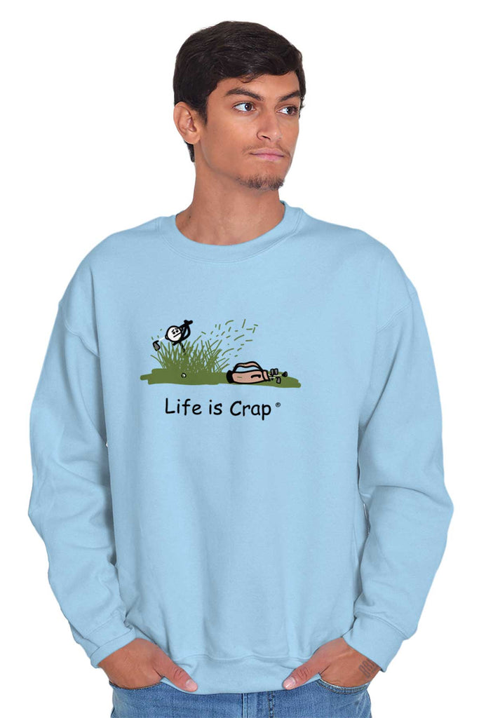 Golfing Greens Sweatshirt-Direct To Garment Print-Life Is Crap