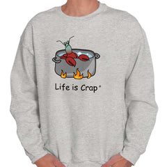 Hot Lobster Sweatshirt-Direct To Garment Print-Life Is Crap
