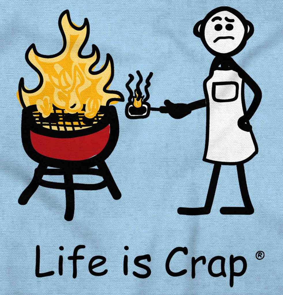 Burnt Burger Sweatshirt-Direct To Garment Print-Life Is Crap