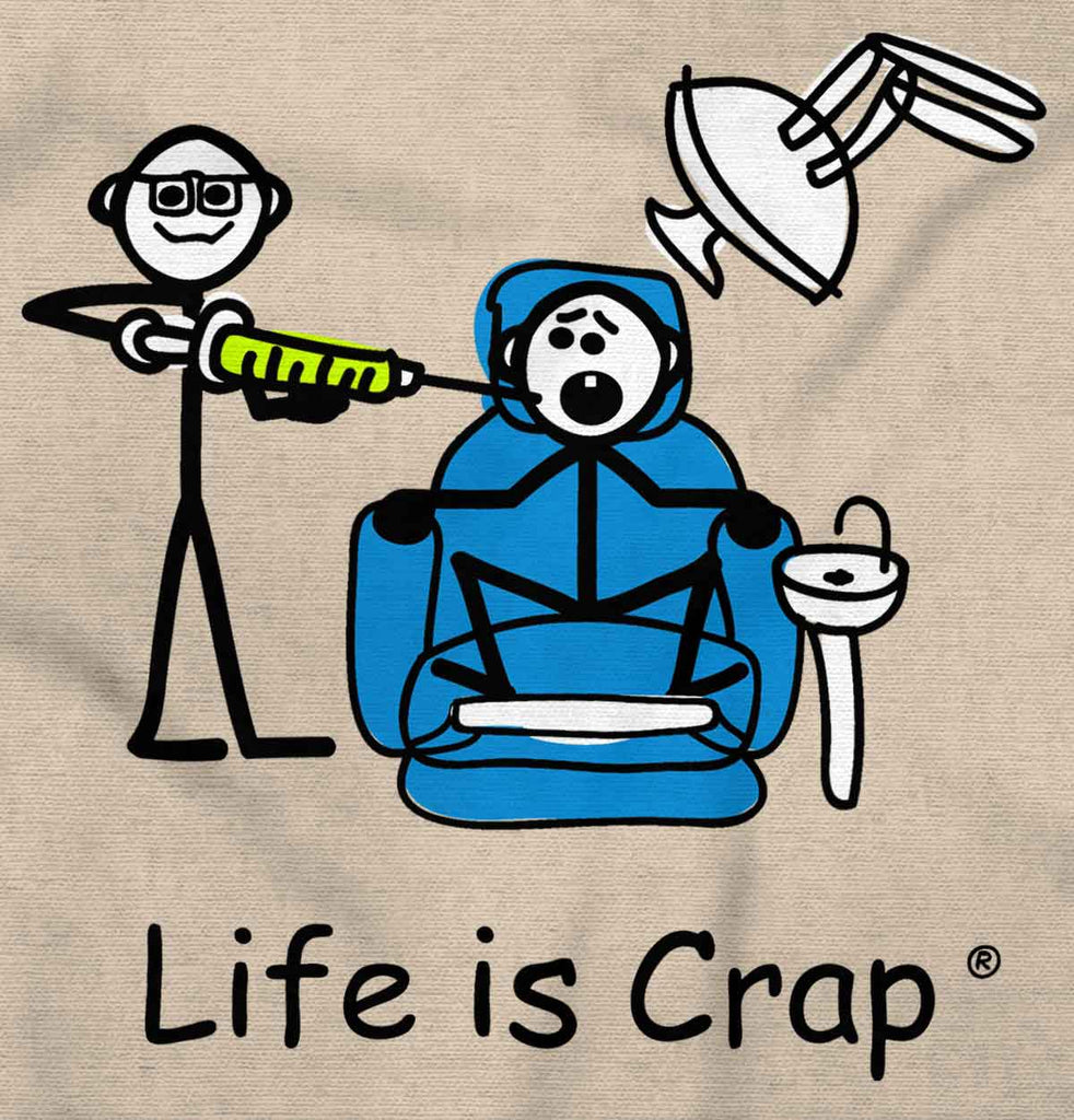 Dentist Long Sleeve Tee-Direct To Garment Print-Life Is Crap