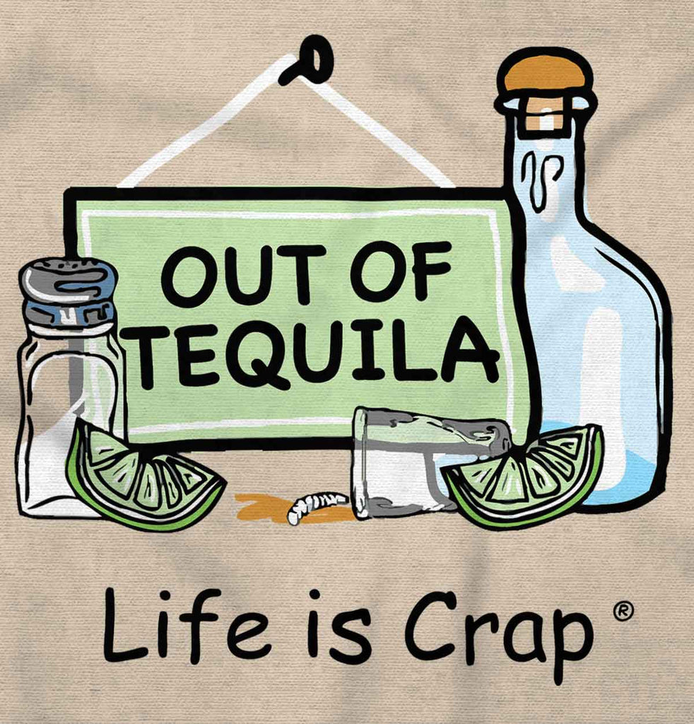 Out Of Tequila Salt And Limes Long Sleeve Tee-Direct To Garment Print-Life Is Crap