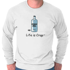Absolutely Out Of Vodka Long Sleeve Tee-Direct To Garment Print-Life Is Crap