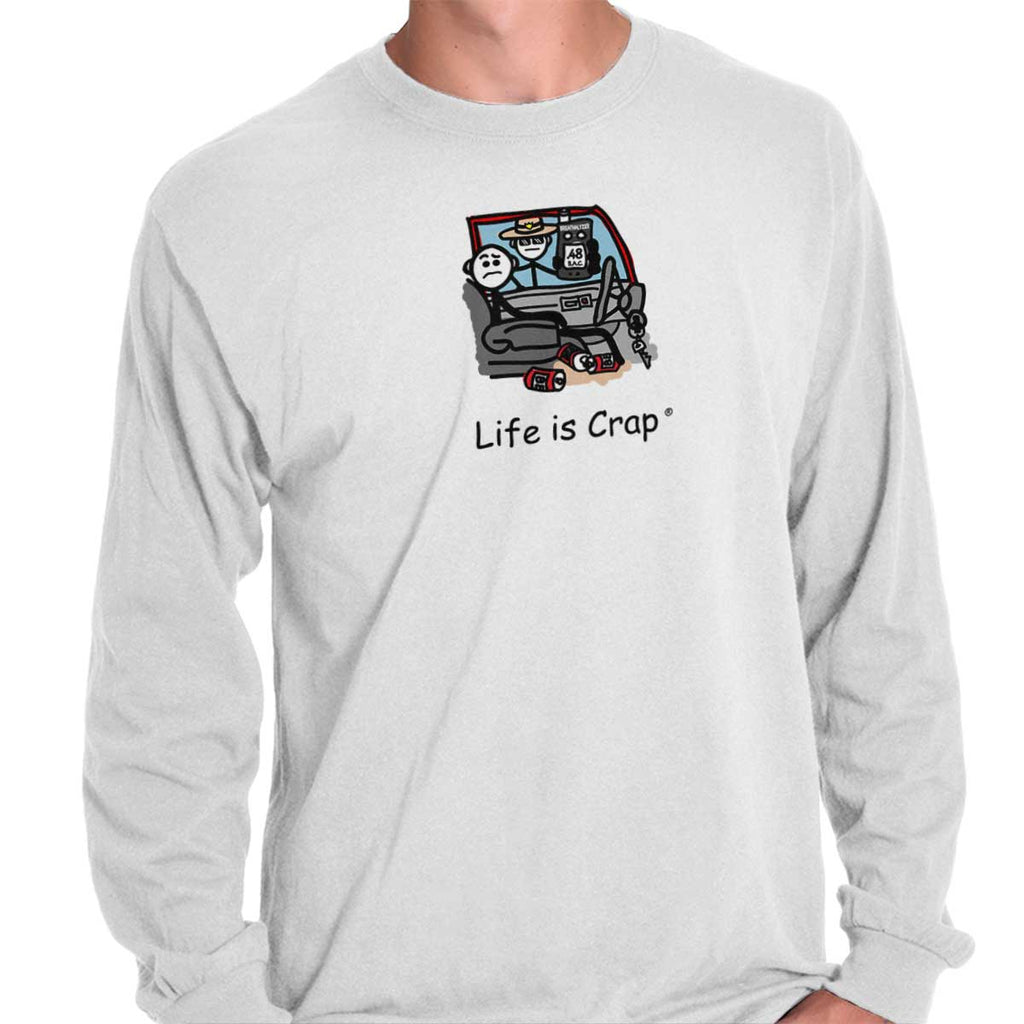 DUI Long Sleeve Tee-Direct To Garment Print-Life Is Crap
