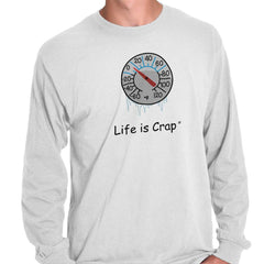 Freezing Long Sleeve Tee-Direct To Garment Print-Life Is Crap