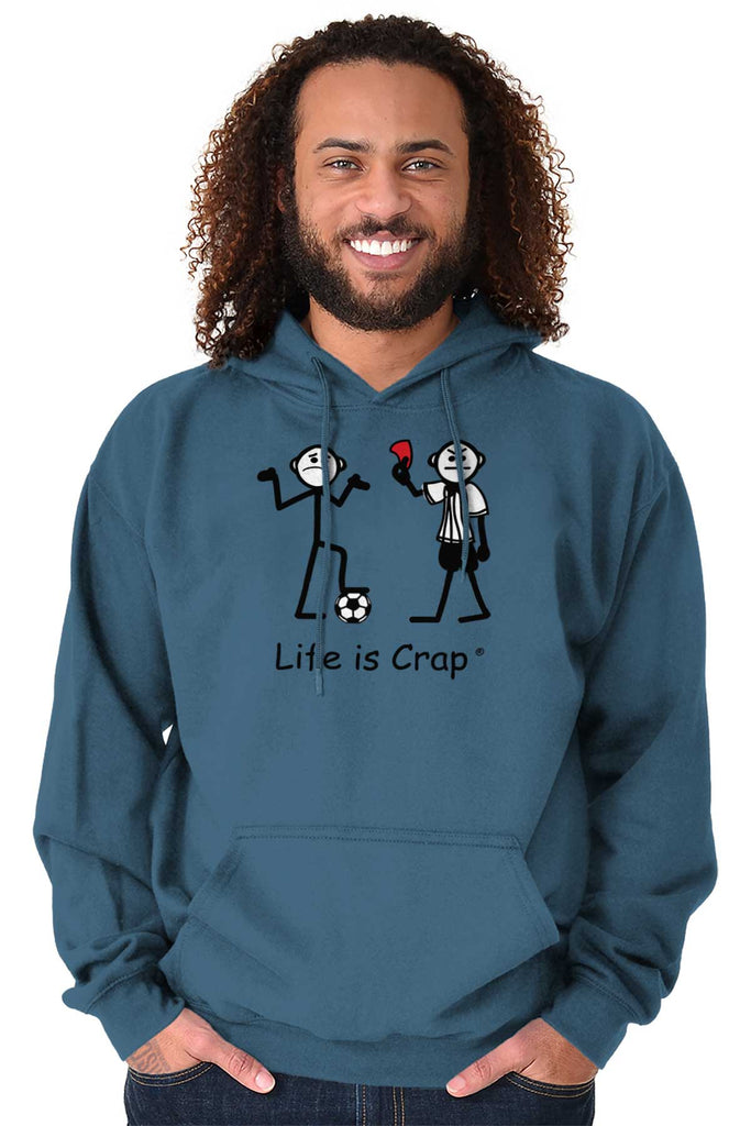 Soccer Flag Hoodie-Direct To Garment Print-Life Is Crap