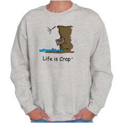 Jump Shallow Water Sweatshirt-Direct To Garment Print-Life Is Crap