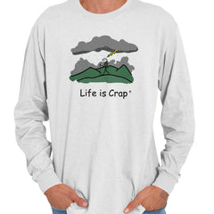 Hiker Lightning Long Sleeve Tee-Direct To Garment Print-Life Is Crap