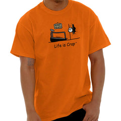 Treadmill Troubles T-Shirt-Direct To Garment Print-Life Is Crap