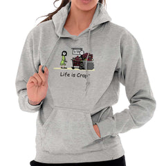 Express Lane Hoodie-Direct To Garment Print-Life Is Crap