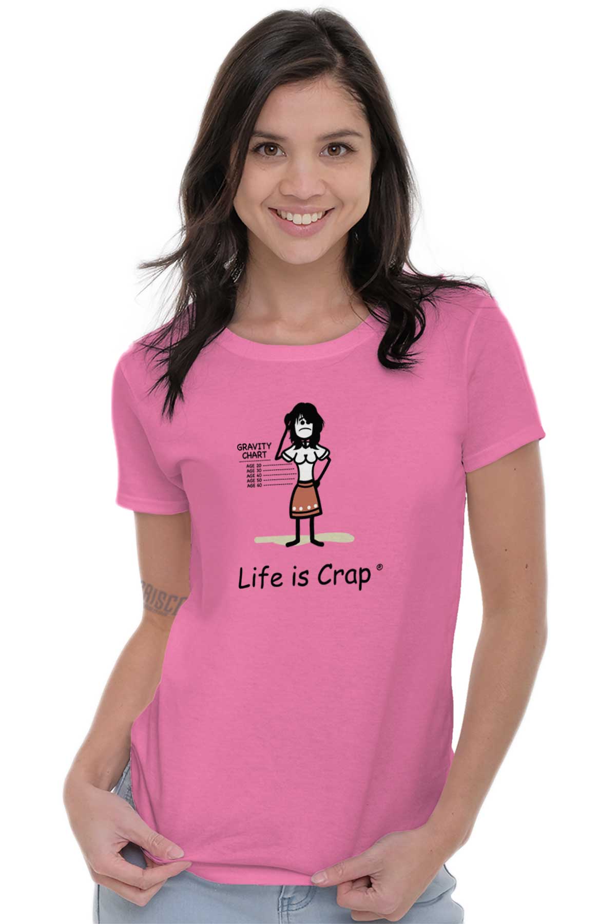 pengeoverførsel ubetalt Næsten død Saggy Boobs Ladies Funny T-Shirt | Life Is Crap