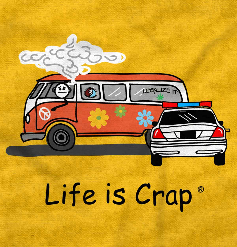 Hippy Van Long Sleeve Tee-Direct To Garment Print-Life Is Crap