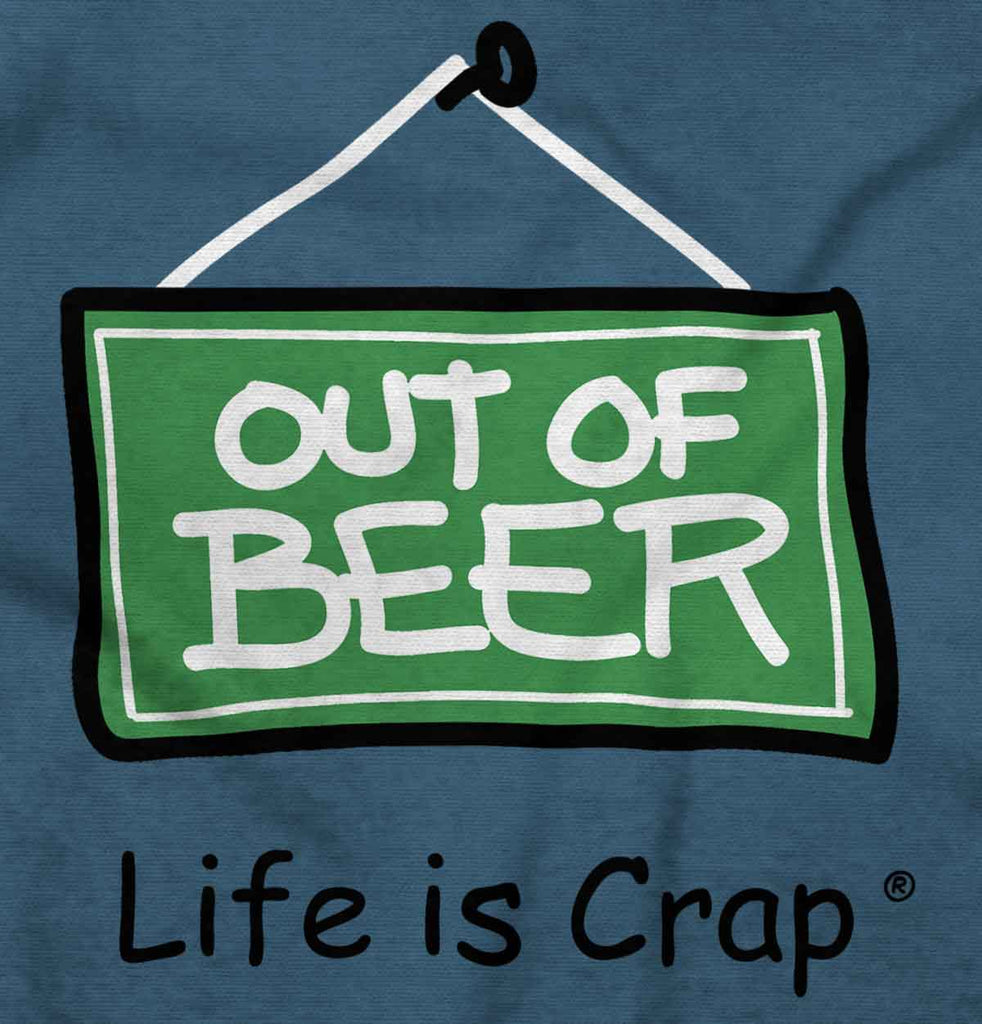 Pink Out Of Beer Sweatshirt-Direct To Garment Print-Life Is Crap