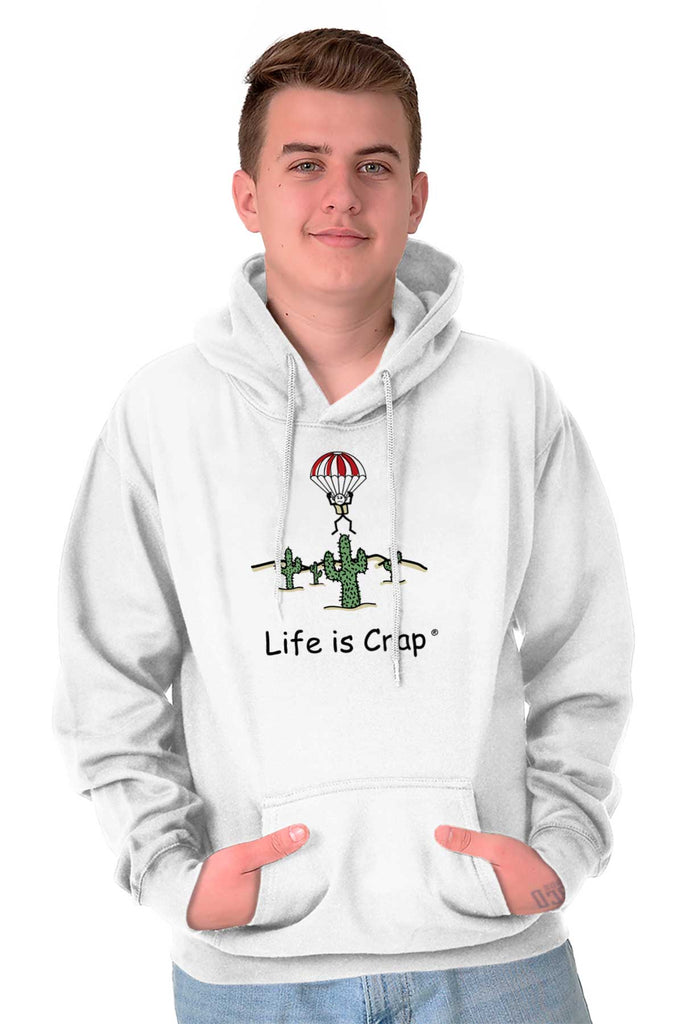 Parachute Cactus Hoodie-Direct To Garment Print-Life Is Crap
