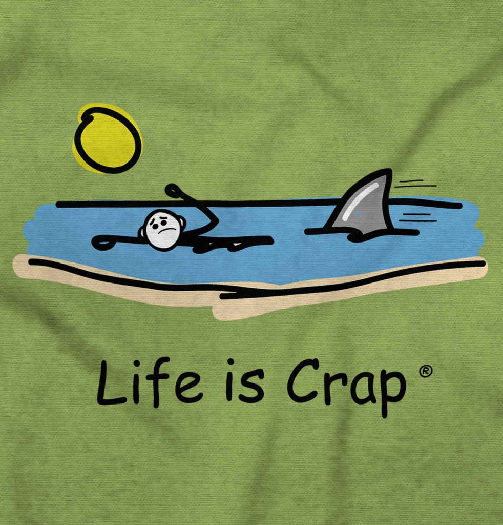Shark In The Water Hoodie-Direct To Garment Print-Life Is Crap