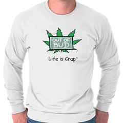 Out Of Marijuana Long Sleeve Tee-Direct To Garment Print-Life Is Crap