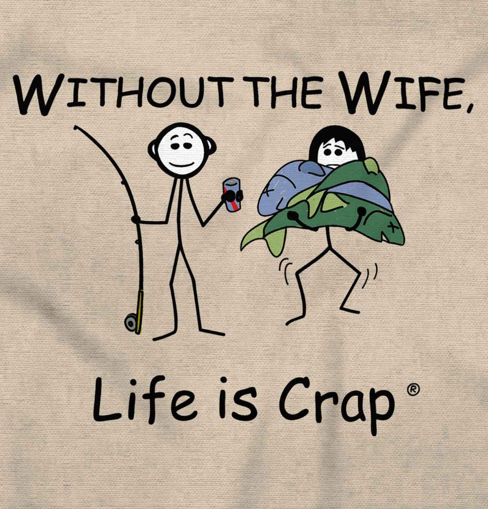 Wife Fish Sweatshirt-Direct To Garment Print-Life Is Crap