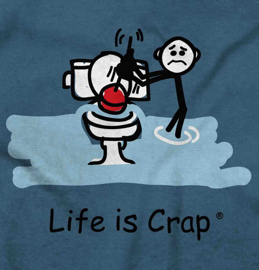 Toilet Plunger Hoodie-Direct To Garment Print-Life Is Crap