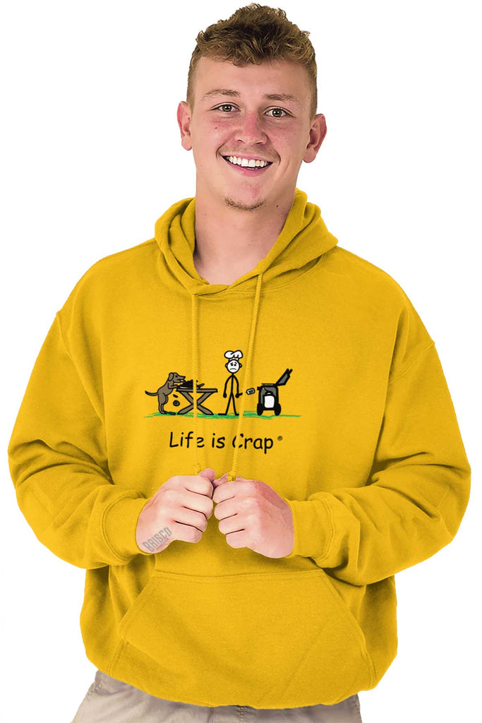 Sneaky Dog BBQ Hoodie-Direct To Garment Print-Life Is Crap