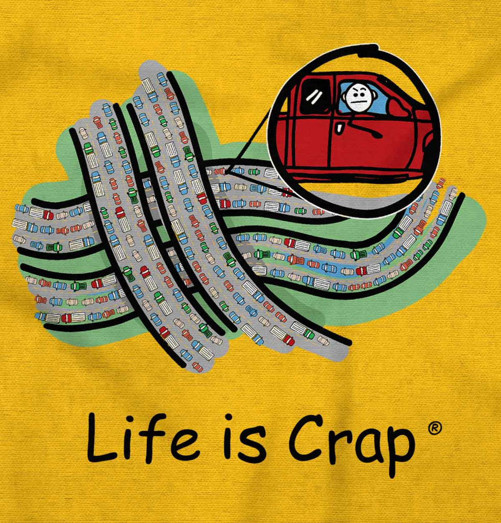 Traffic Jam Sweatshirt-Direct To Garment Print-Life Is Crap