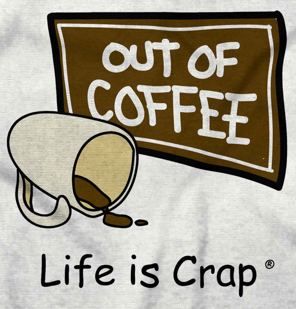 Out Of Coffee Cup Hoodie-Direct To Garment Print-Life Is Crap