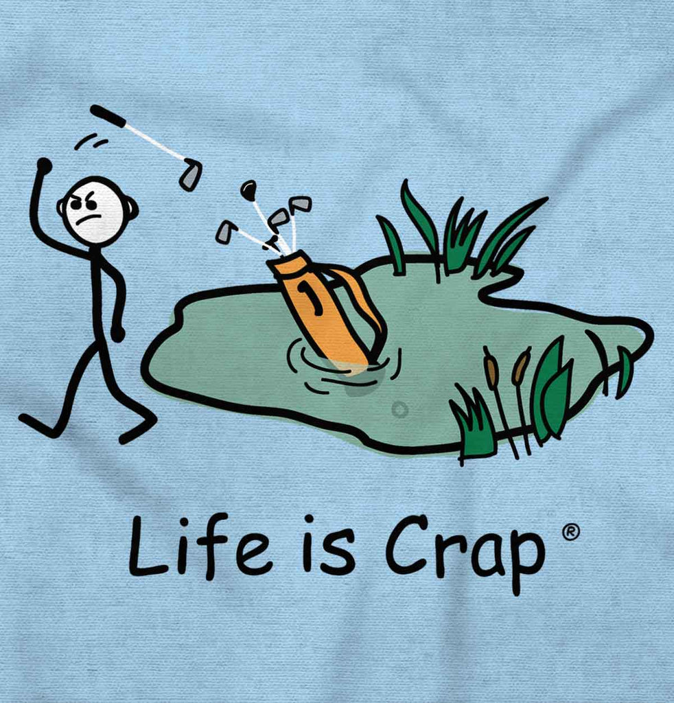 Done Golfing Long Sleeve Tee-Direct To Garment Print-Life Is Crap