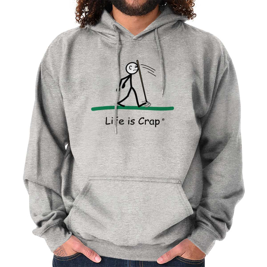Rake To Face Hoodie-Direct To Garment Print-Life Is Crap