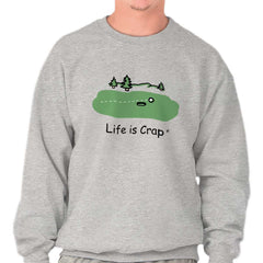 Golf Miss Sweatshirt-Direct To Garment Print-Life Is Crap