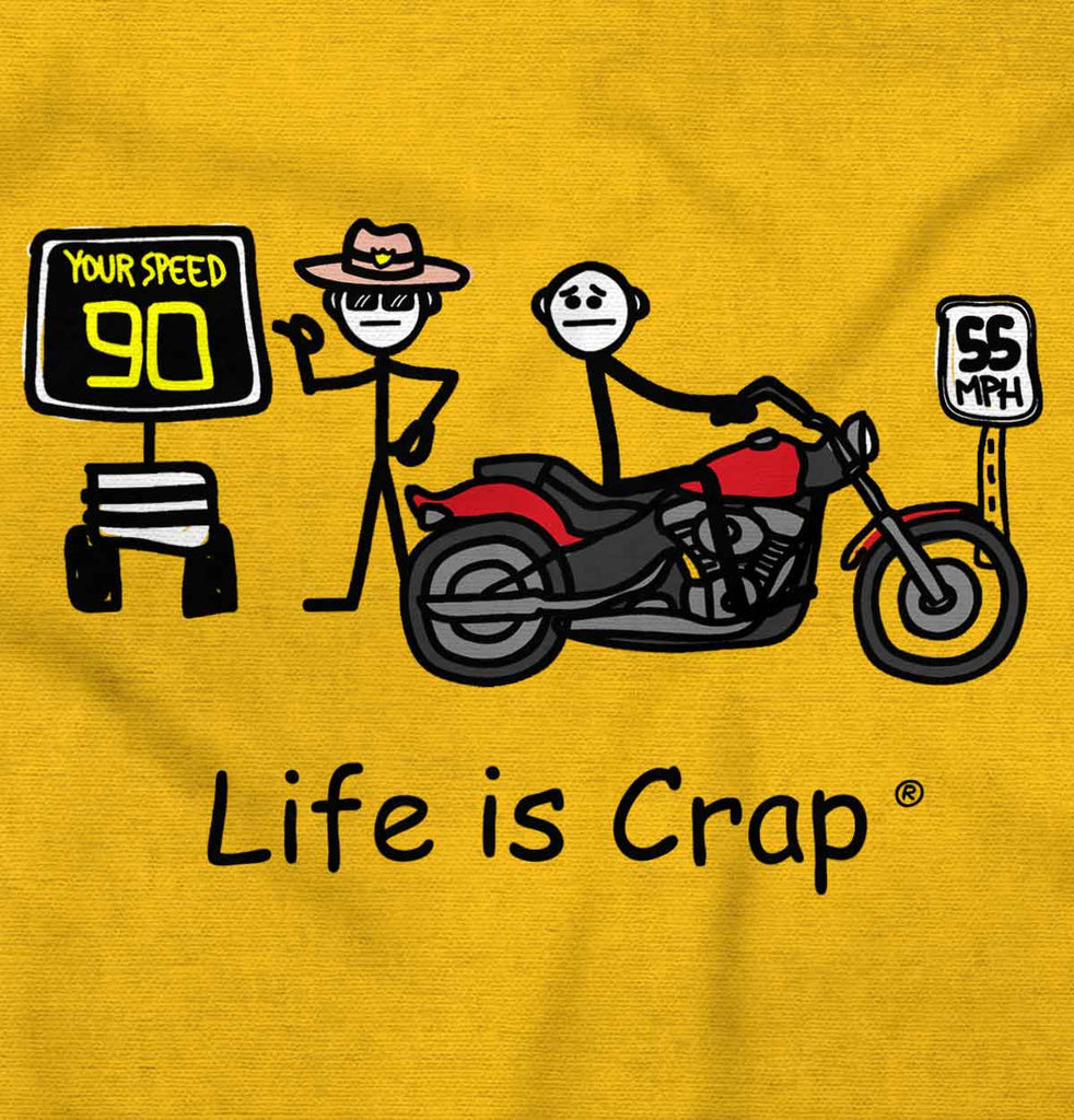 Harley Speed Trap Sweatshirt-Direct To Garment Print-Life Is Crap