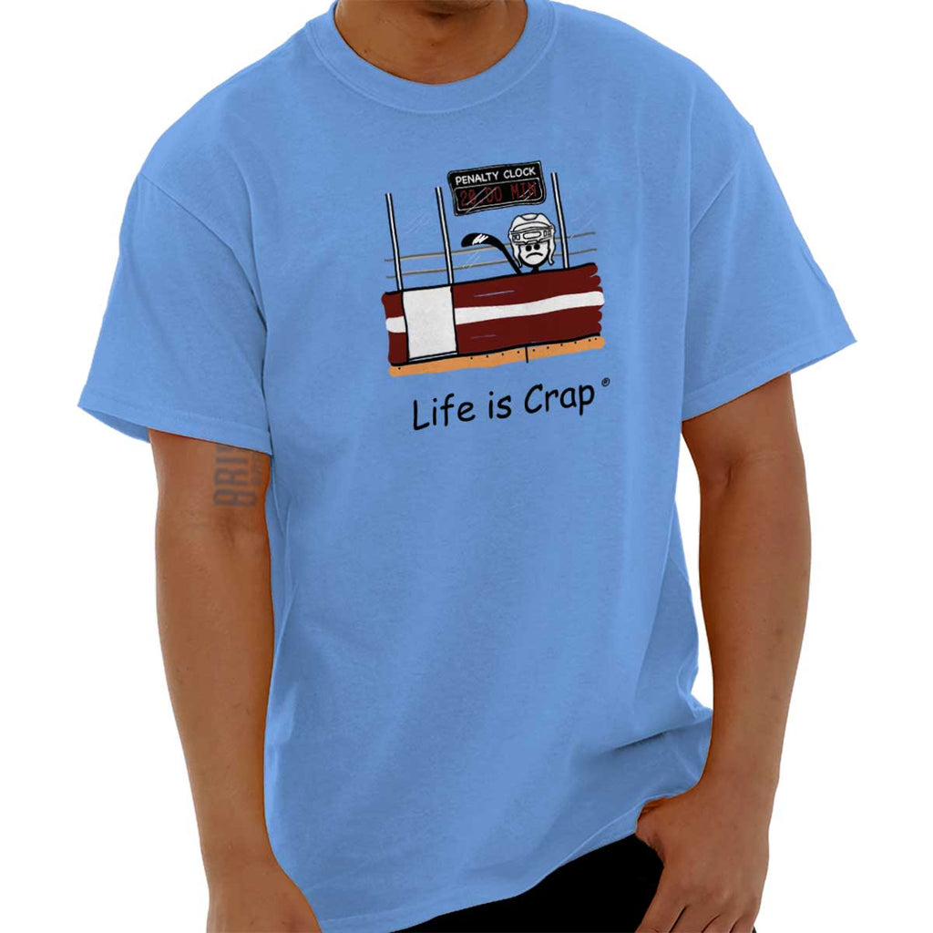 Hockey Penalty T-Shirt-Direct To Garment Print-Life Is Crap