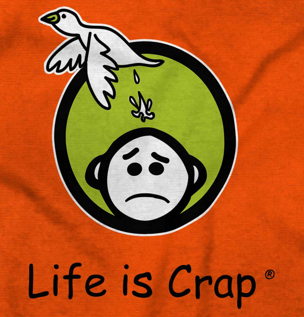 Logo Bird Poop Sweatshirt-Direct To Garment Print-Life Is Crap